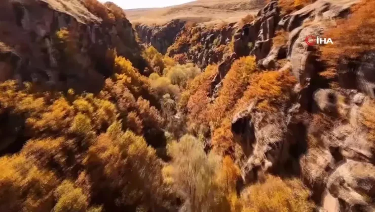 Uludere Kanyonu Sonbaharda Rengarenk Güzellikler Sunuyor